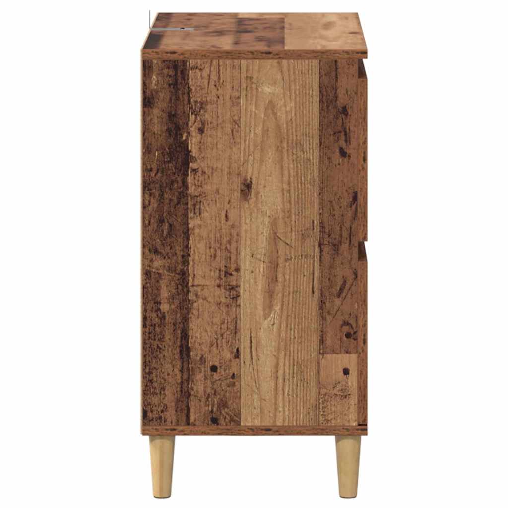 Skap 3 pcs Gamle tre 60 x 35 x 70 cm Konstruert tre