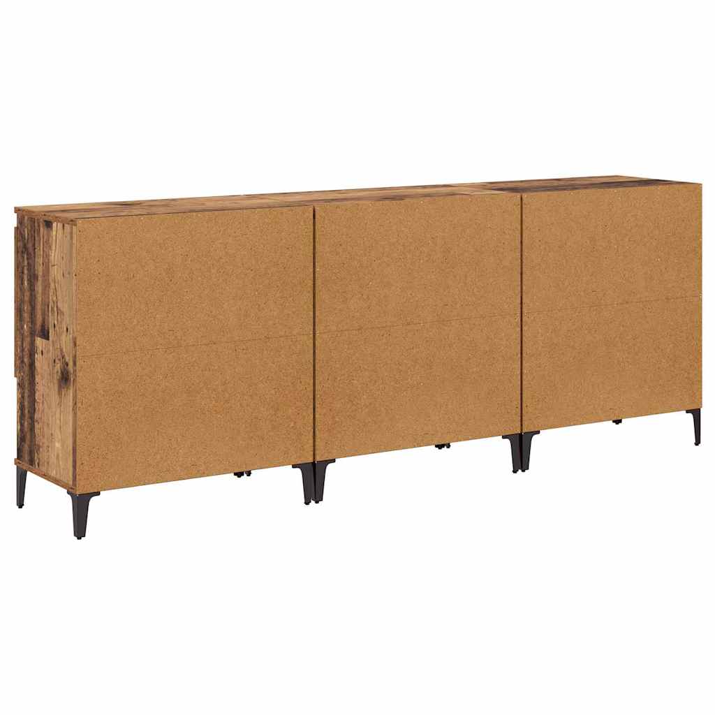 Skap 3 pcs Gamle tre 60 x 35 x 70 cm Konstruert tre vidaXL