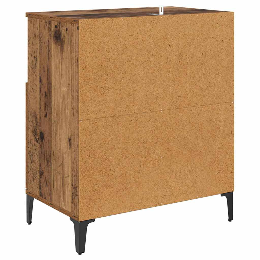 Skap 2 pcs Gamle tre 60 x 35 x 70 cm Konstruert tre