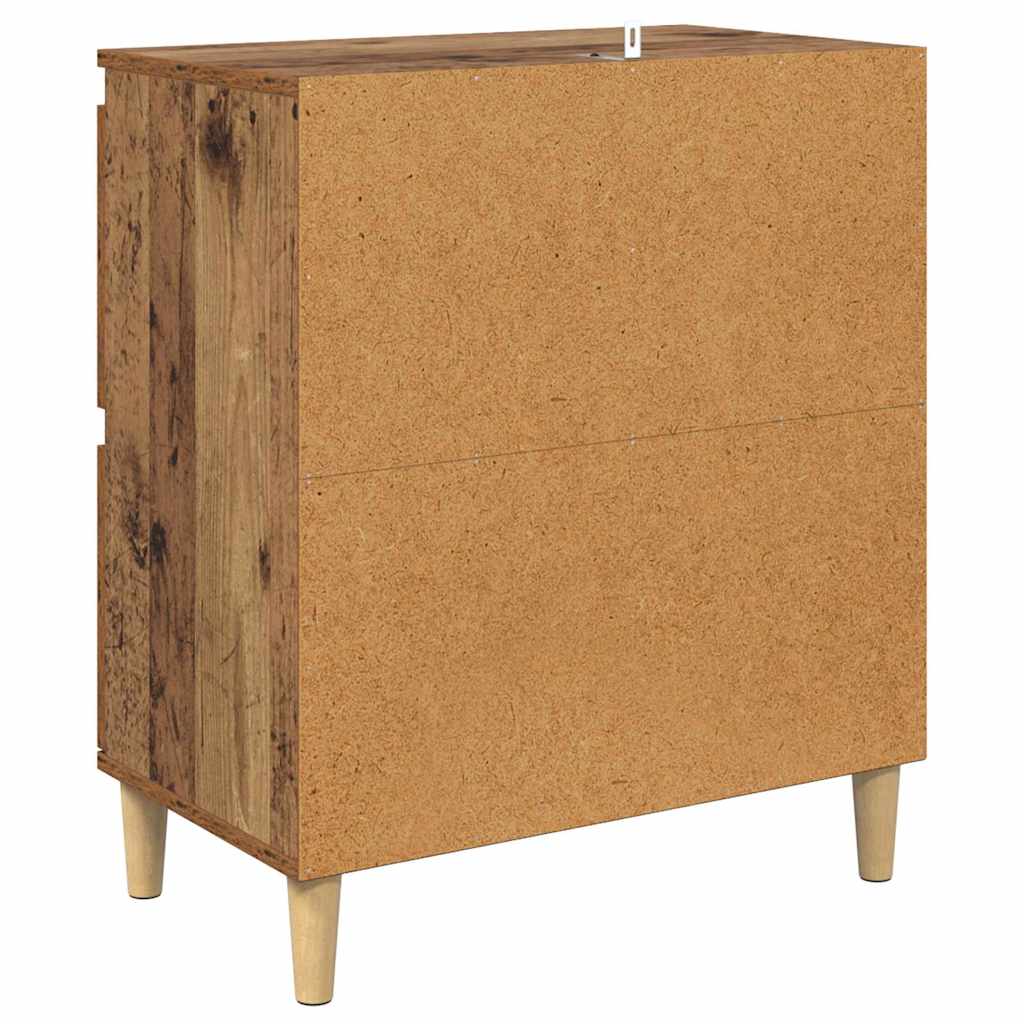 Skap 2 pcs Gamle tre 60 x 35 x 70 cm Konstruert tre