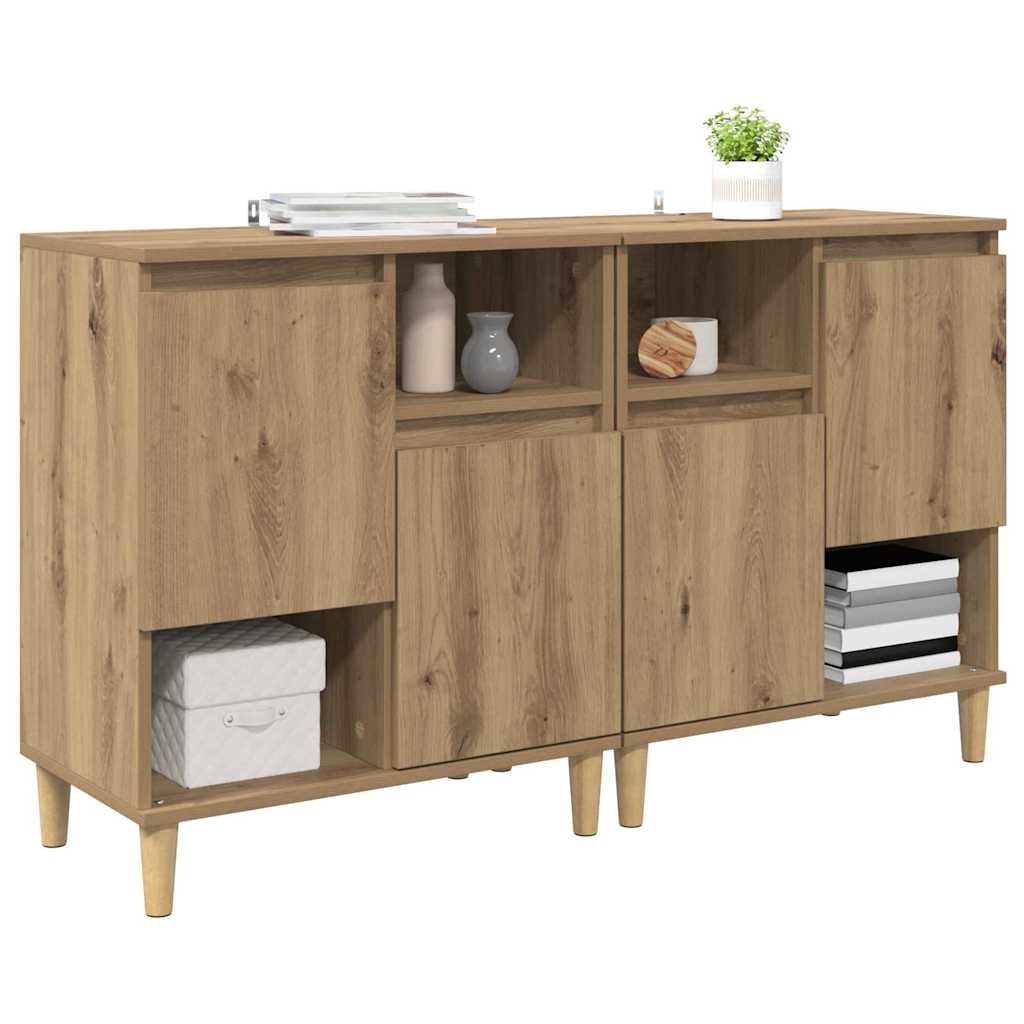 Skap 2 pcs Artisan Eik 60 x 35 x 70 cm Konstruert tre