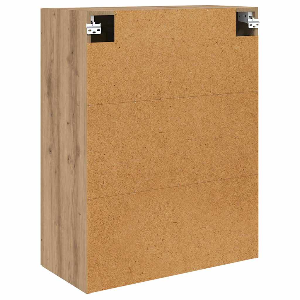 Vegghengt skap Veggmontert 2 pcs Artisan Eik 69,5 x 34 x 90 cm
