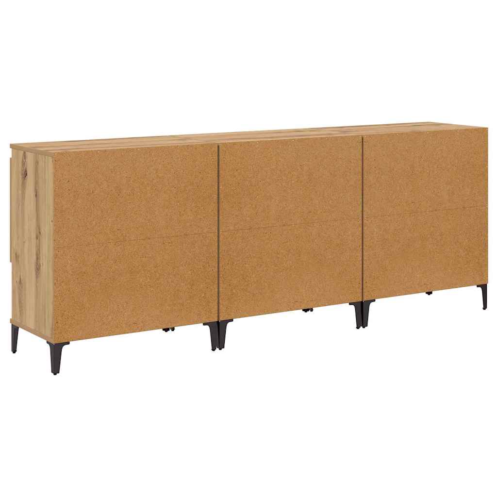 Skap 3 pcs Artisan Eik 60 x 35 x 70 cm Konstruert tre