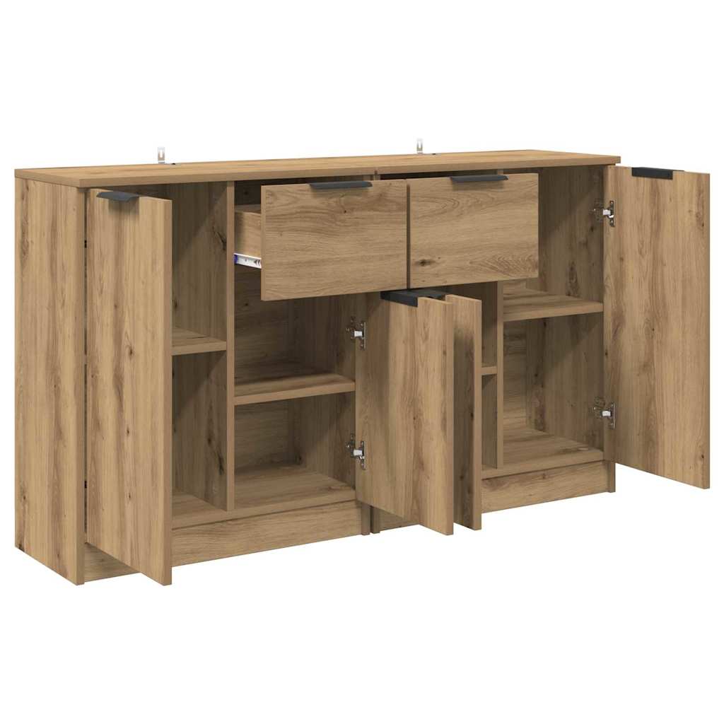Skap 2 pcs Artisan Eik 60 x 30 x 70 cm Konstruert tre
