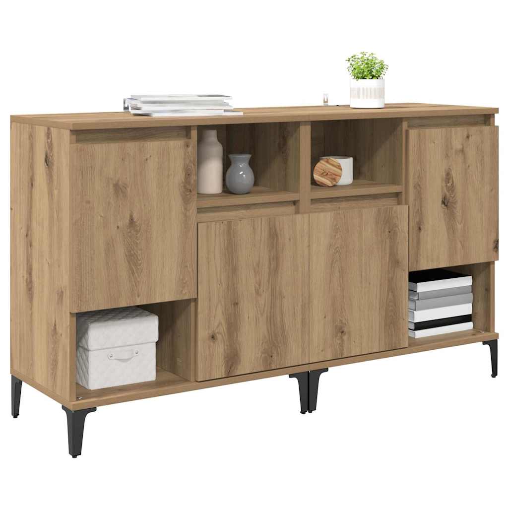 Skap 2 pcs Artisan Eik 60 x 35 x 70 cm Konstruert tre