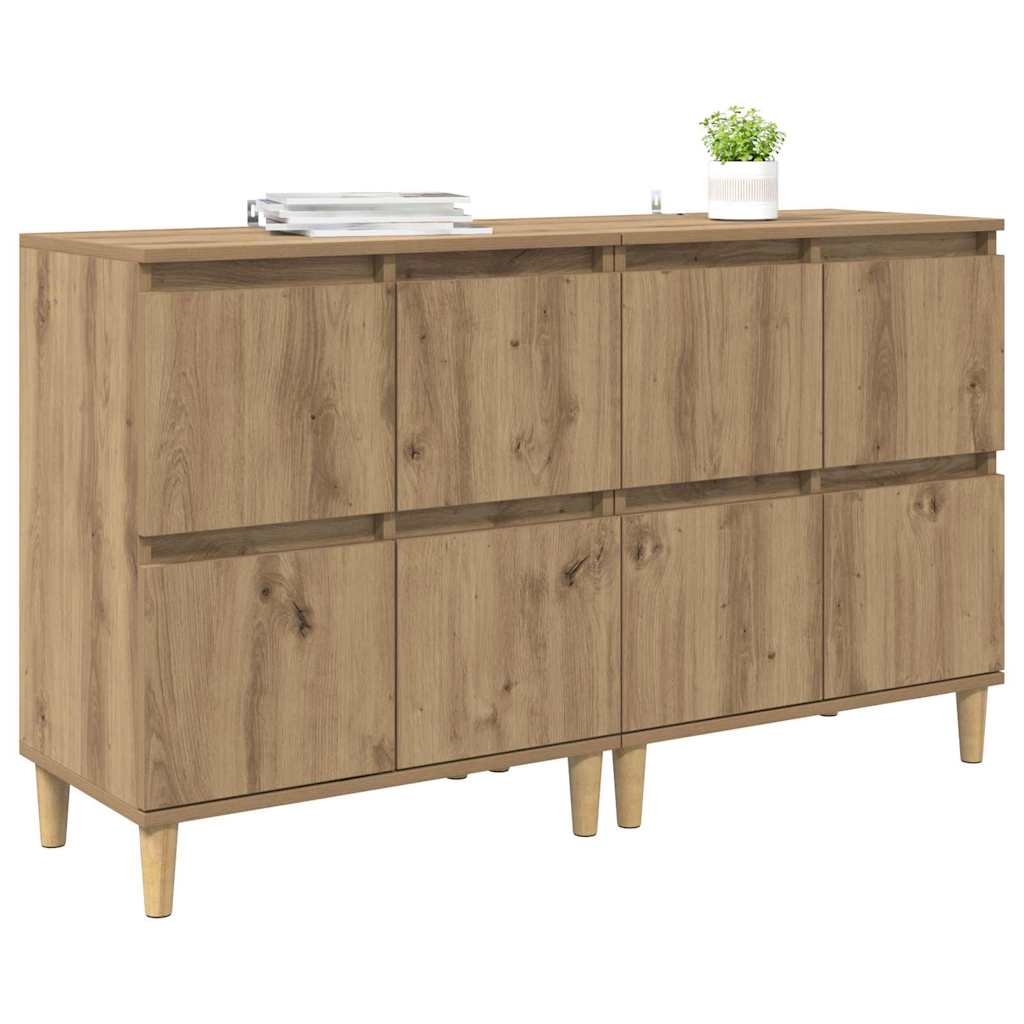 Skap 2 pcs Artisan Eik 60 x 35 x 70 cm Konstruert tre