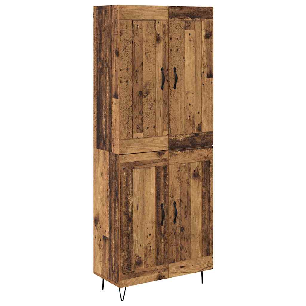 Høyskap Gamle tre 69,5 x 34 x 180 cm Konstruert tre