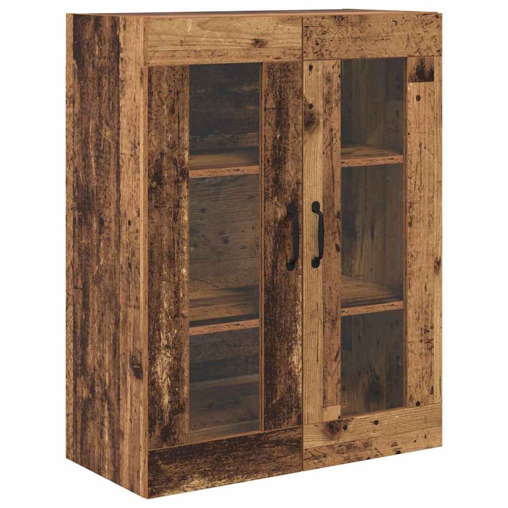Høyskap Veggmontert Gamle tre 69,5 x 34 x 180 cm Konstruert tre vidaXL