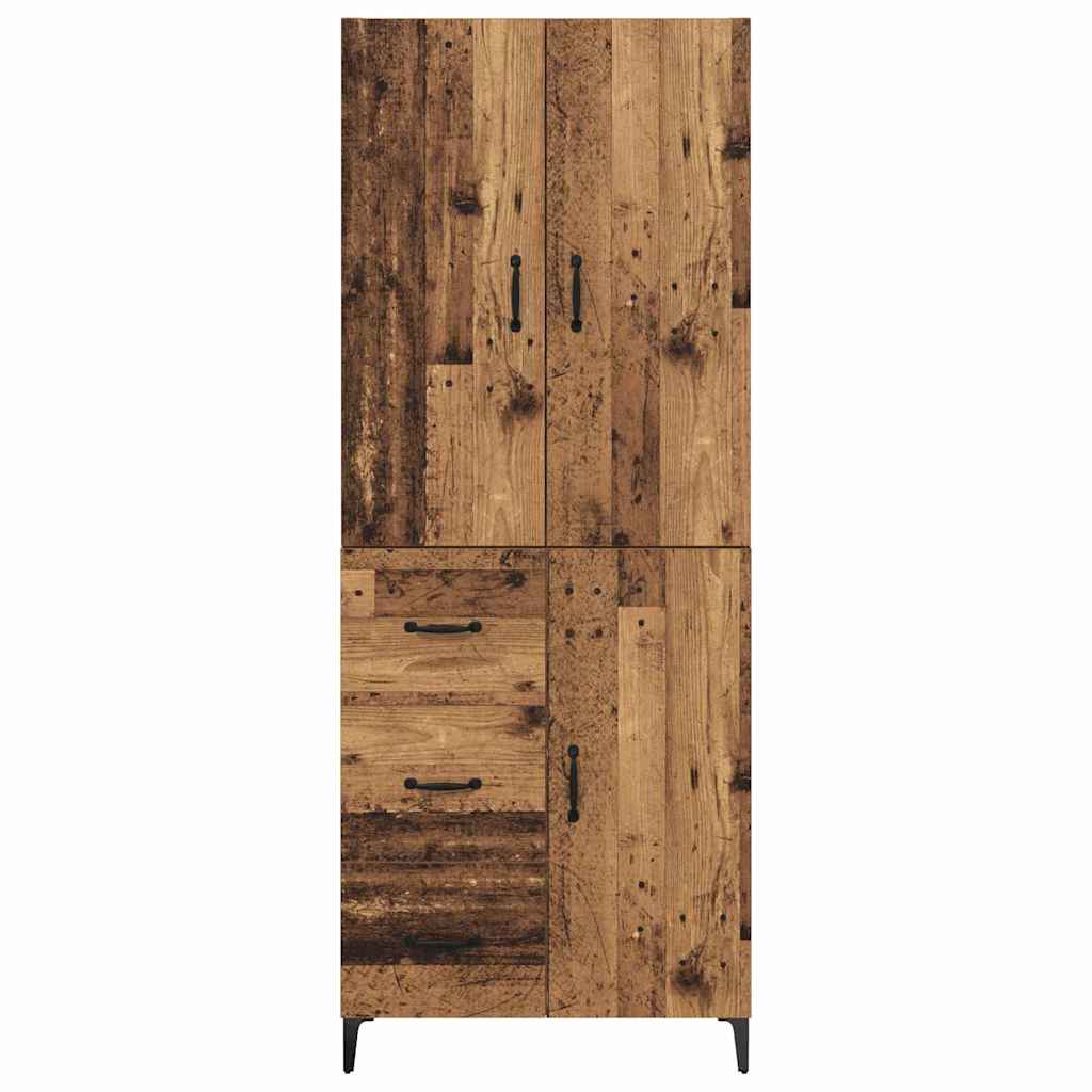 Høyskap Veggmontert Gamle tre 69,5 x 34 x 180 cm Konstruert tre