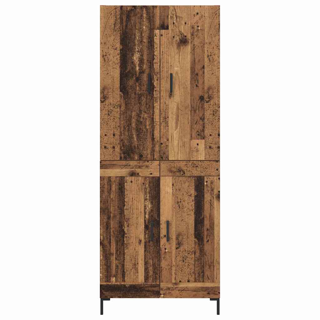 Høyskap Veggmontert Gamle tre 69,5 x 34 x 180 cm Konstruert tre