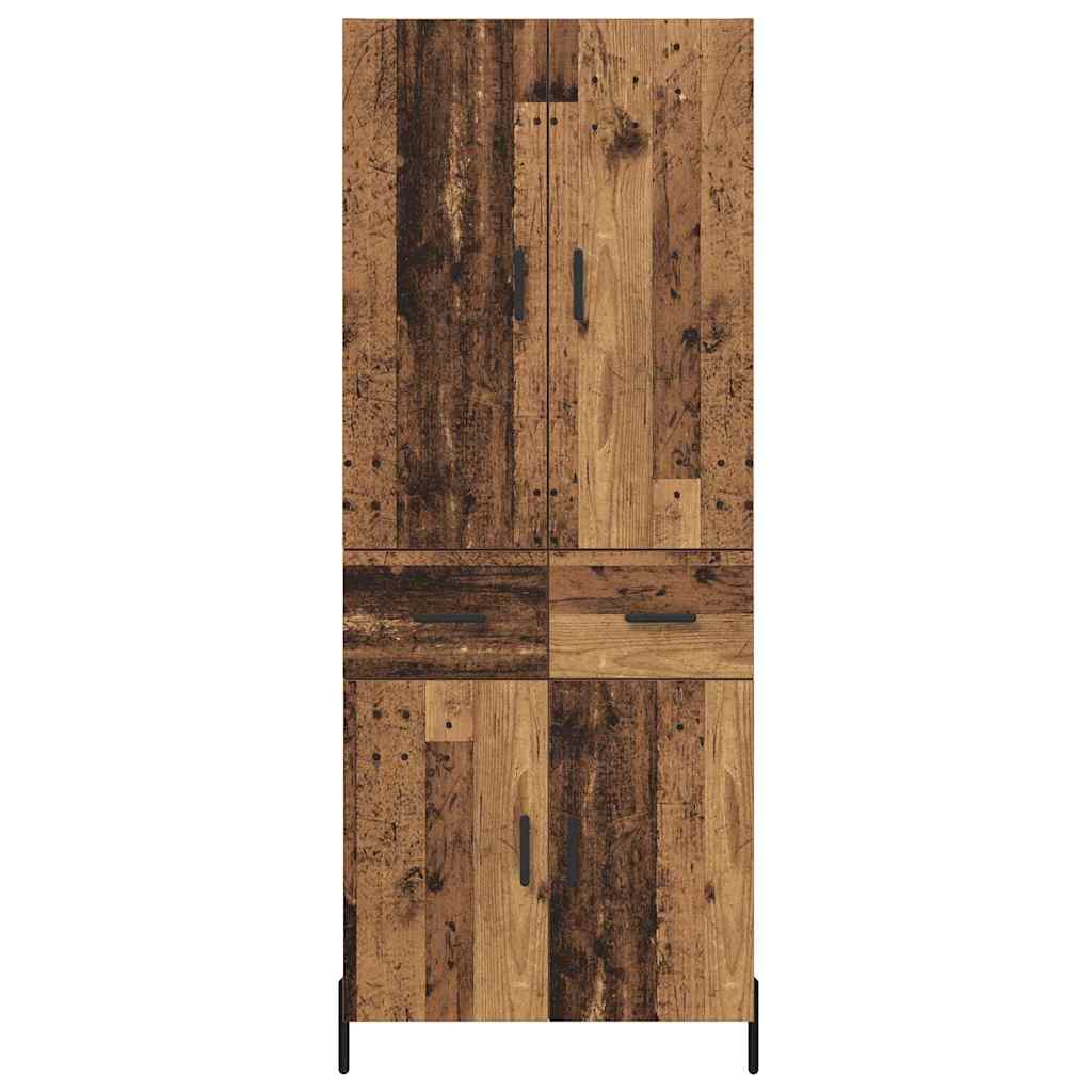 Høyskap Gamle tre 69,5 x 34 x 180 cm Konstruert tre