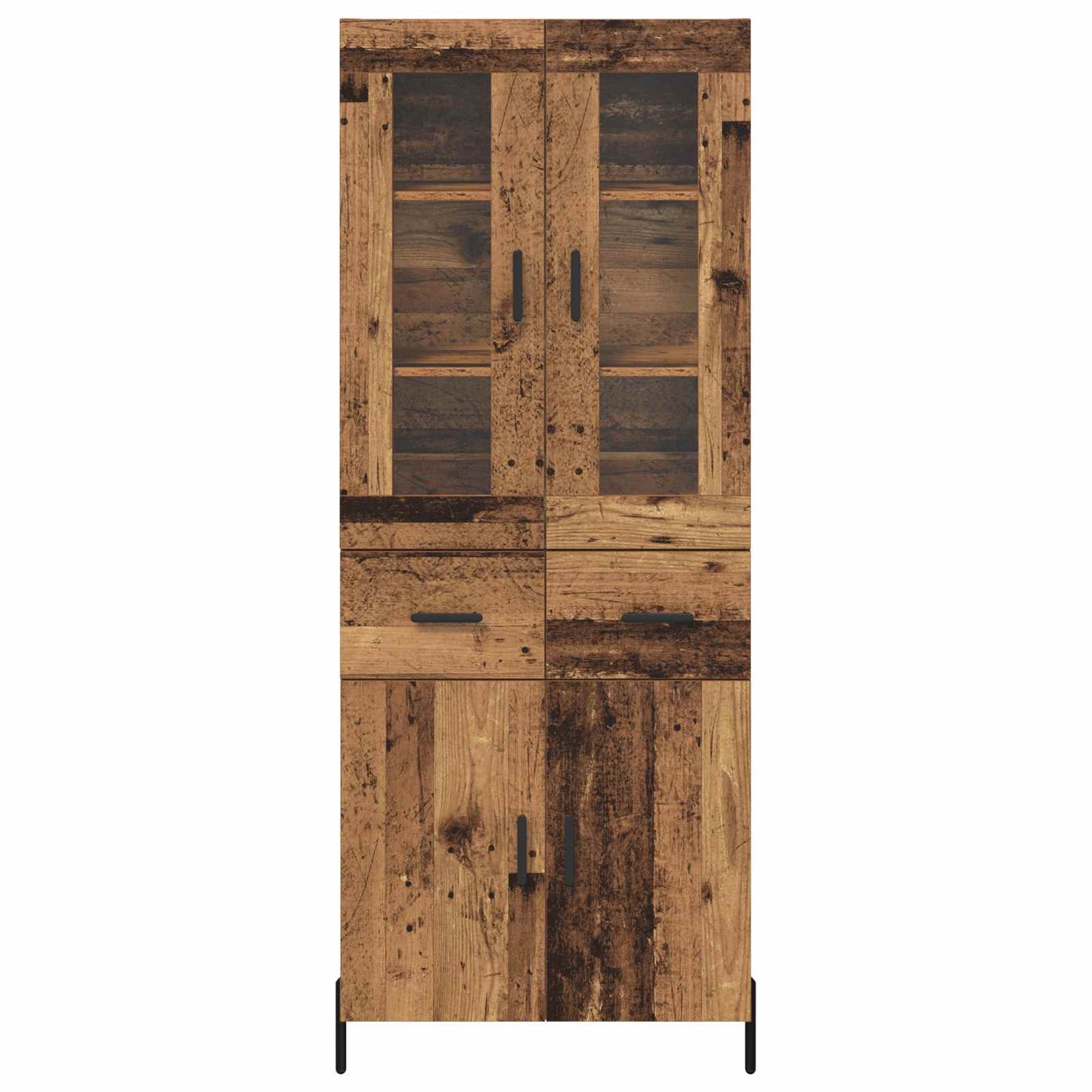 Høyskap Veggmontert Gamle tre 69,5 x 34 x 180 cm Konstruert tre