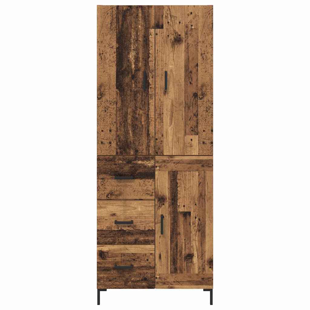Høyskap Veggmontert Gamle tre 69,5 x 34 x 180 cm Konstruert tre