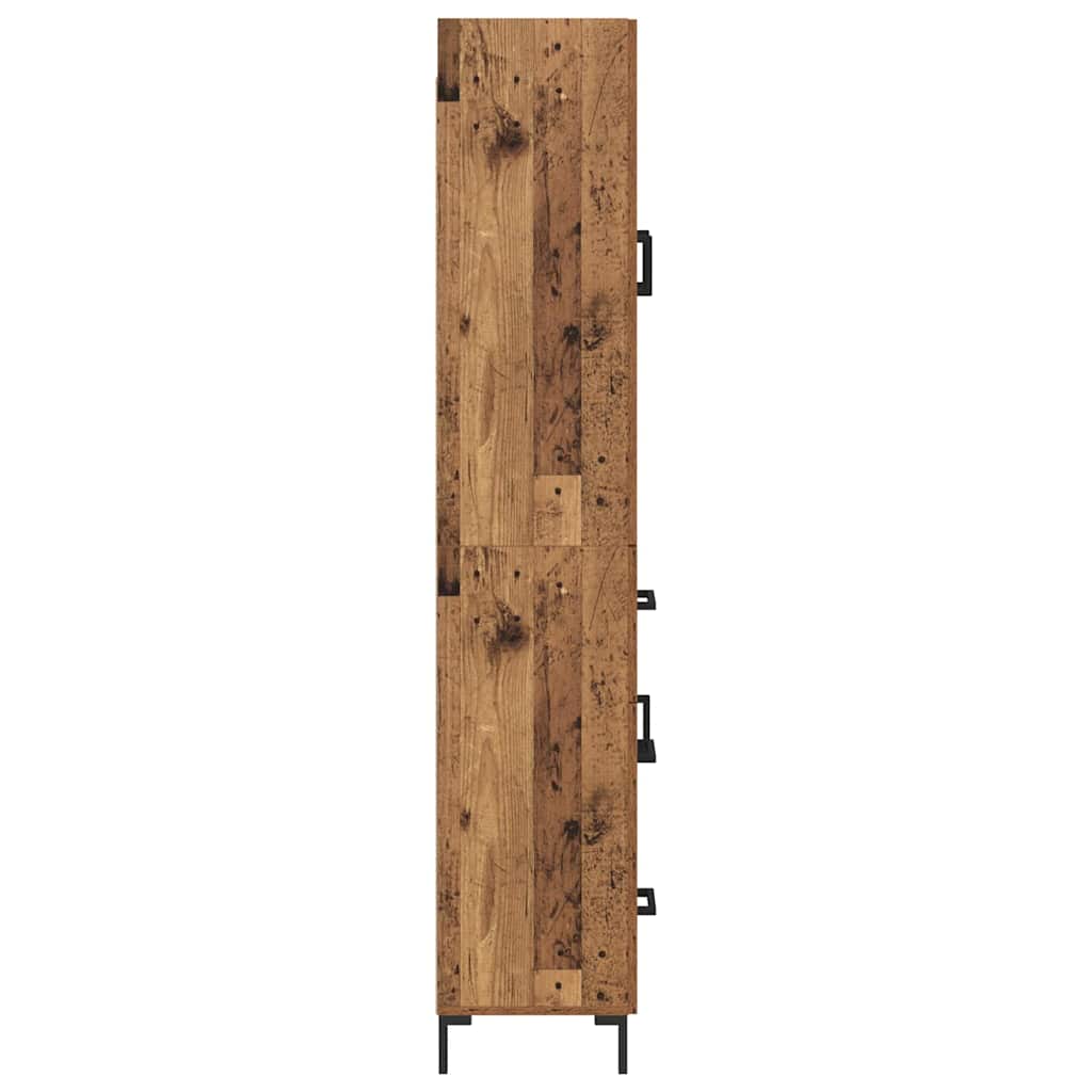 Høyskap Veggmontert Gamle tre 69,5 x 34 x 180 cm Konstruert tre