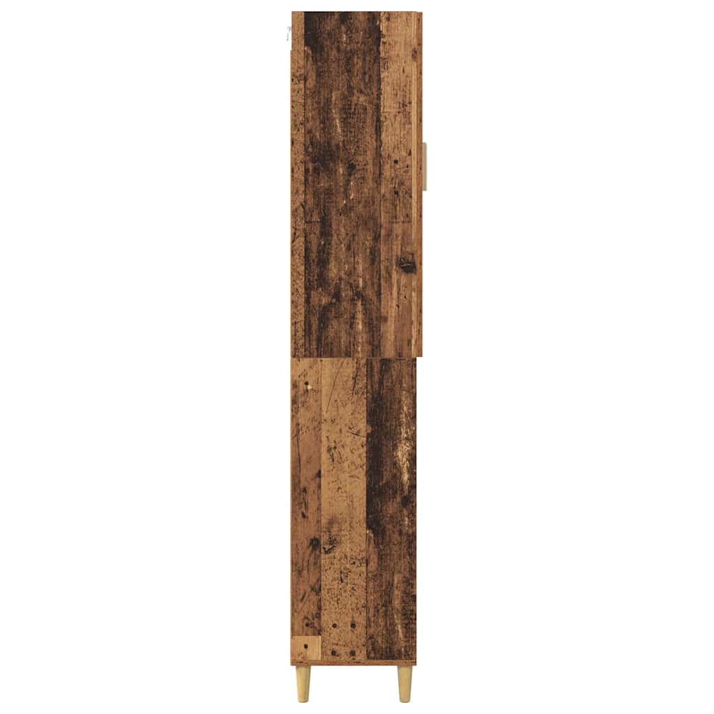 Høyskap Gamle tre 69,5 x 34 x 180 cm Sponplater og glass