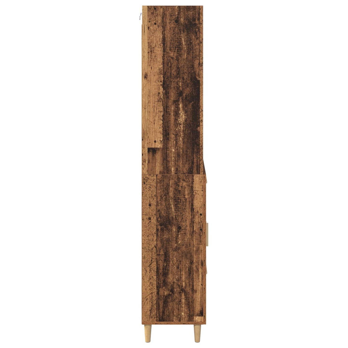 Høyskap med skuff Gamle tre 69,5 x 32,5 x 180 cm Konstruert tre