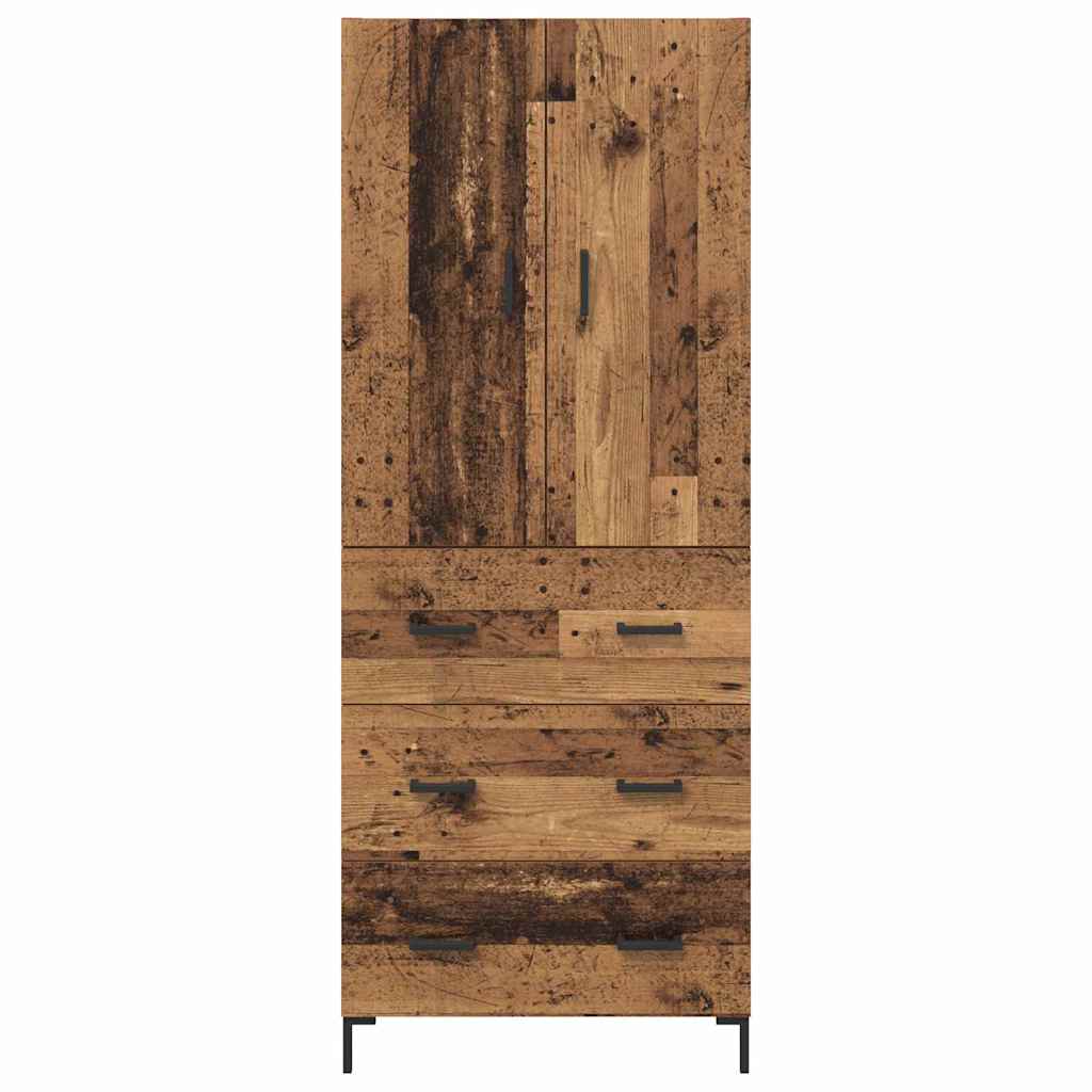 Høyskap Veggmontert Gamle tre 69,5 x 34 x 180 cm Konstruert tre