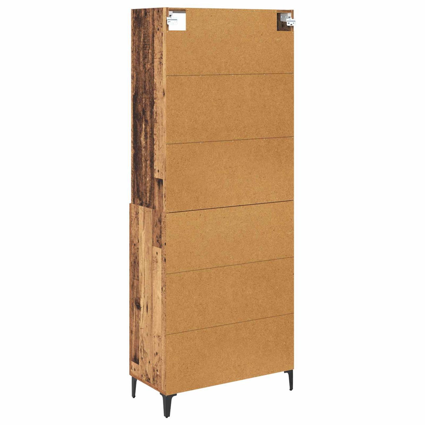 Høyskap med skuff Gamle tre 69,5 x 34 x 180 cm Konstruert tre