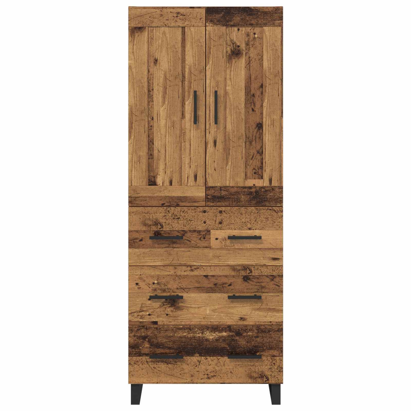 Høyskap Gammelt tre 69,5 x 34 x 180 cm Konstruert tre