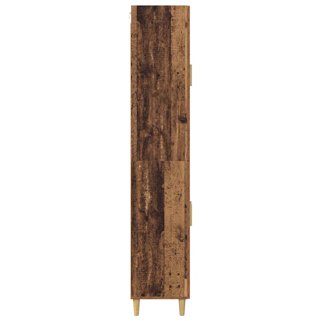 Høyskap Gamle tre 69,5 x 34 x 180 cm Sponplater og glass