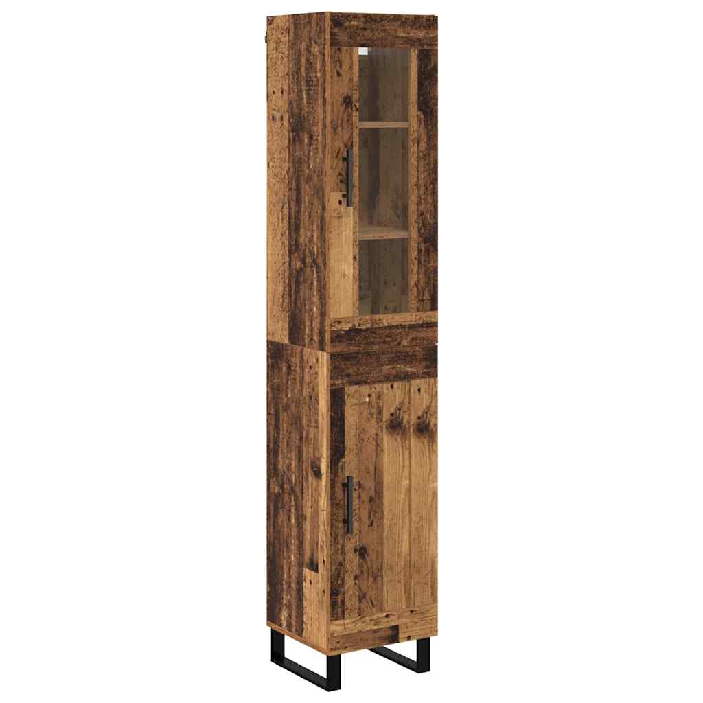 Høyskap Gamle tre 34,5 x 34 x 180 cm Konstruert tre