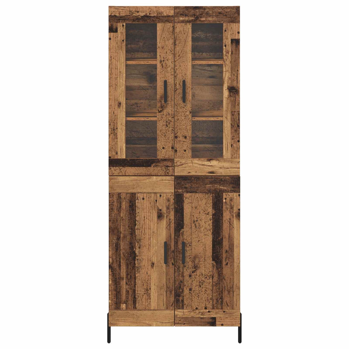 Høyskap Veggmontert Gamle tre 69,5 x 34 x 180 cm Konstruert tre