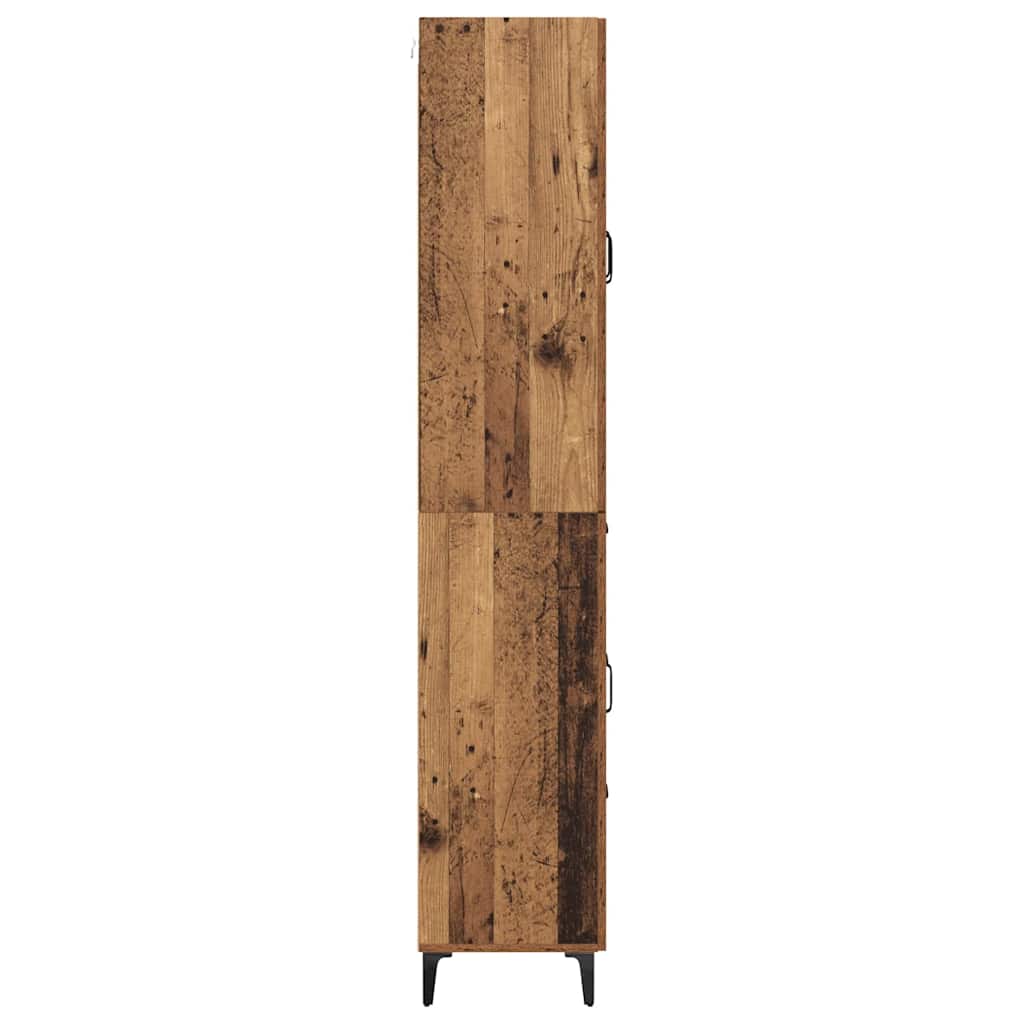 Høyskap Veggmontert Gamle tre 69,5 x 34 x 180 cm Konstruert tre
