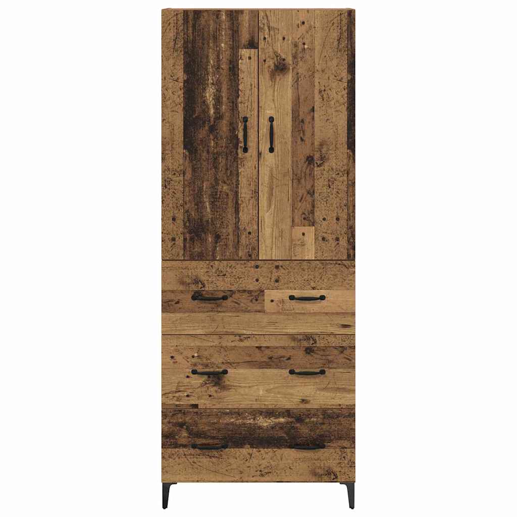 Høyskap Veggmontert Gamle tre 69,5 x 34 x 180 cm Konstruert tre
