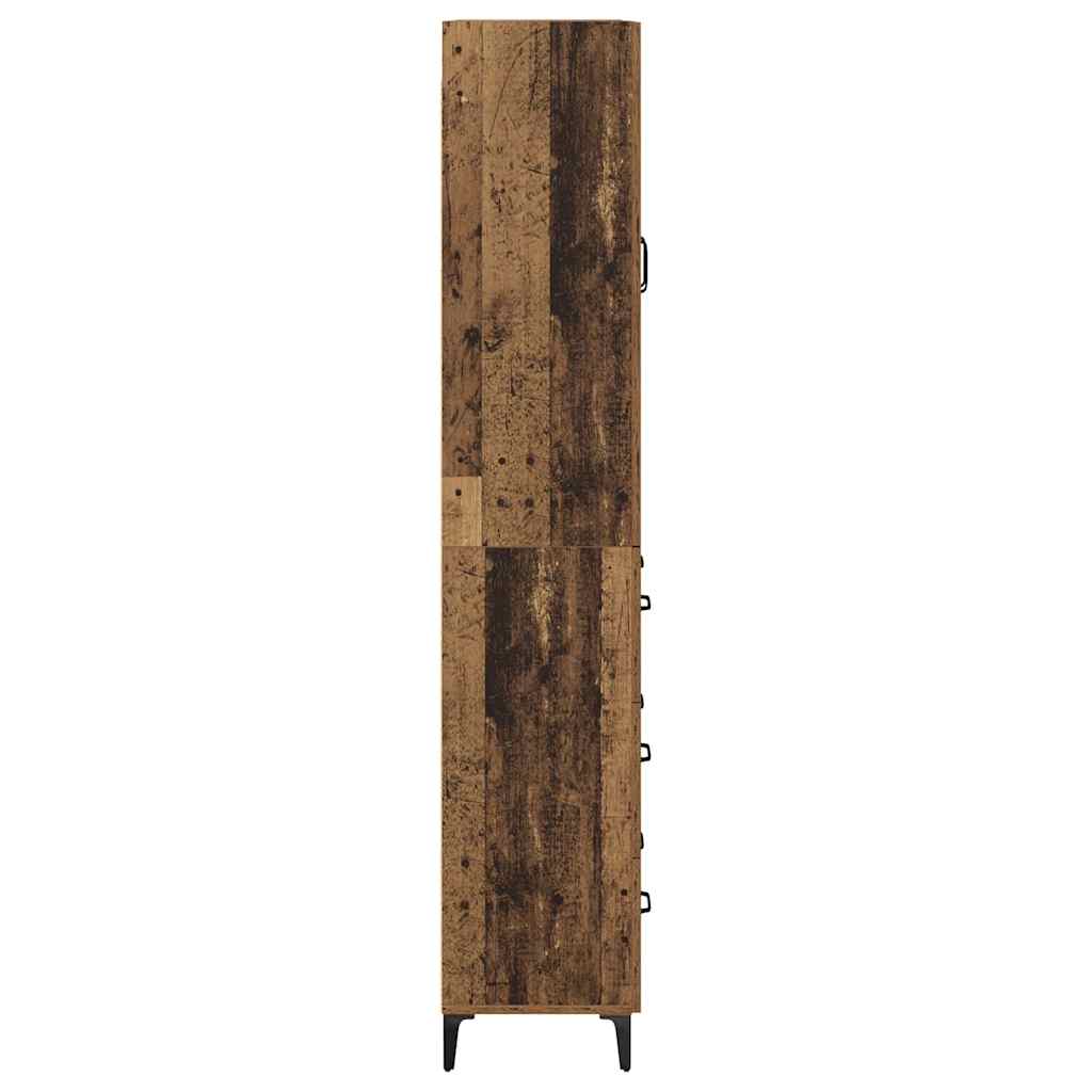 Høyskap Veggmontert Gamle tre 69,5 x 34 x 180 cm Konstruert tre
