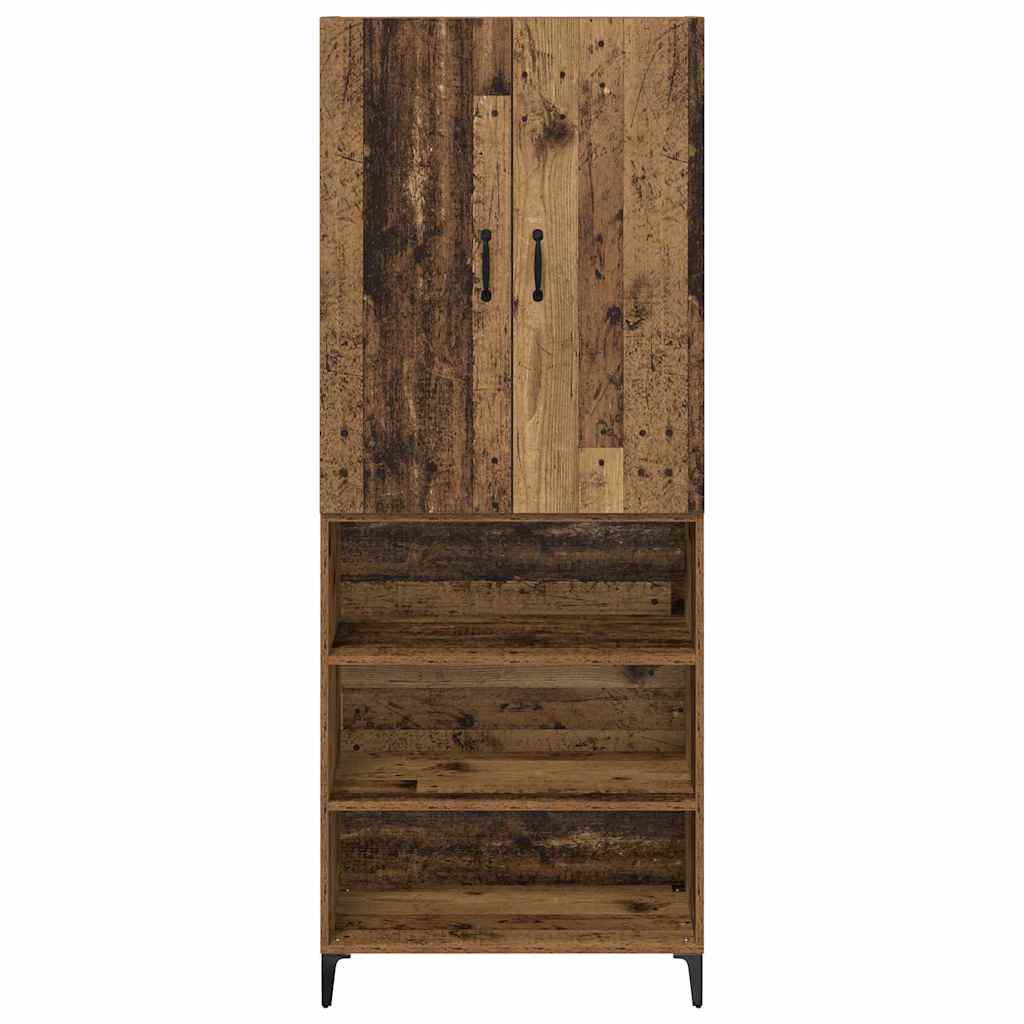 Høyskap Veggmontert Gamle tre 69,5 x 34 x 180 cm Konstruert tre