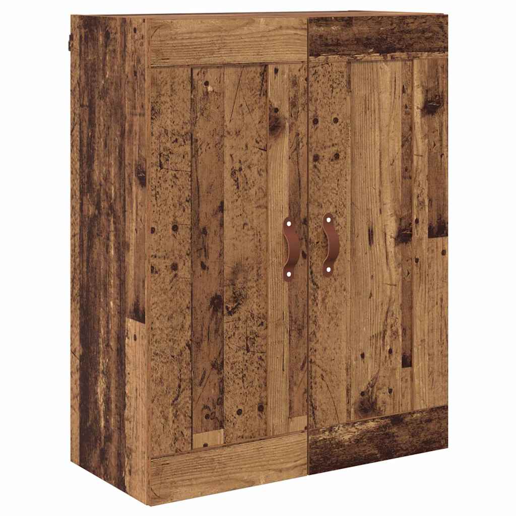 Høyskap med skuff Gamle tre 69,5 x 34 x 180 cm Konstruert tre