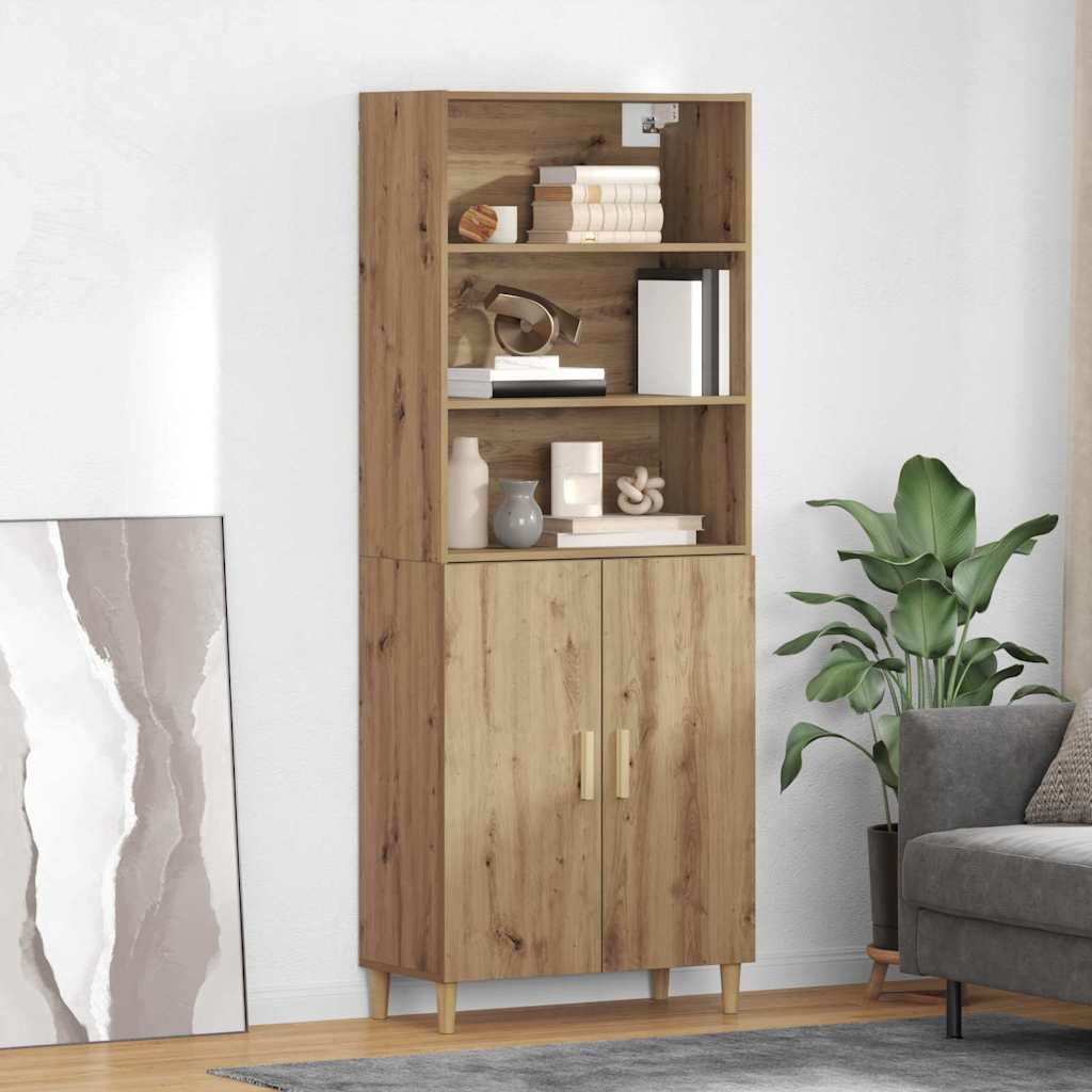 Høyskap Artisan Eik 69,5 x 32,5 x 180 cm Konstruert tre