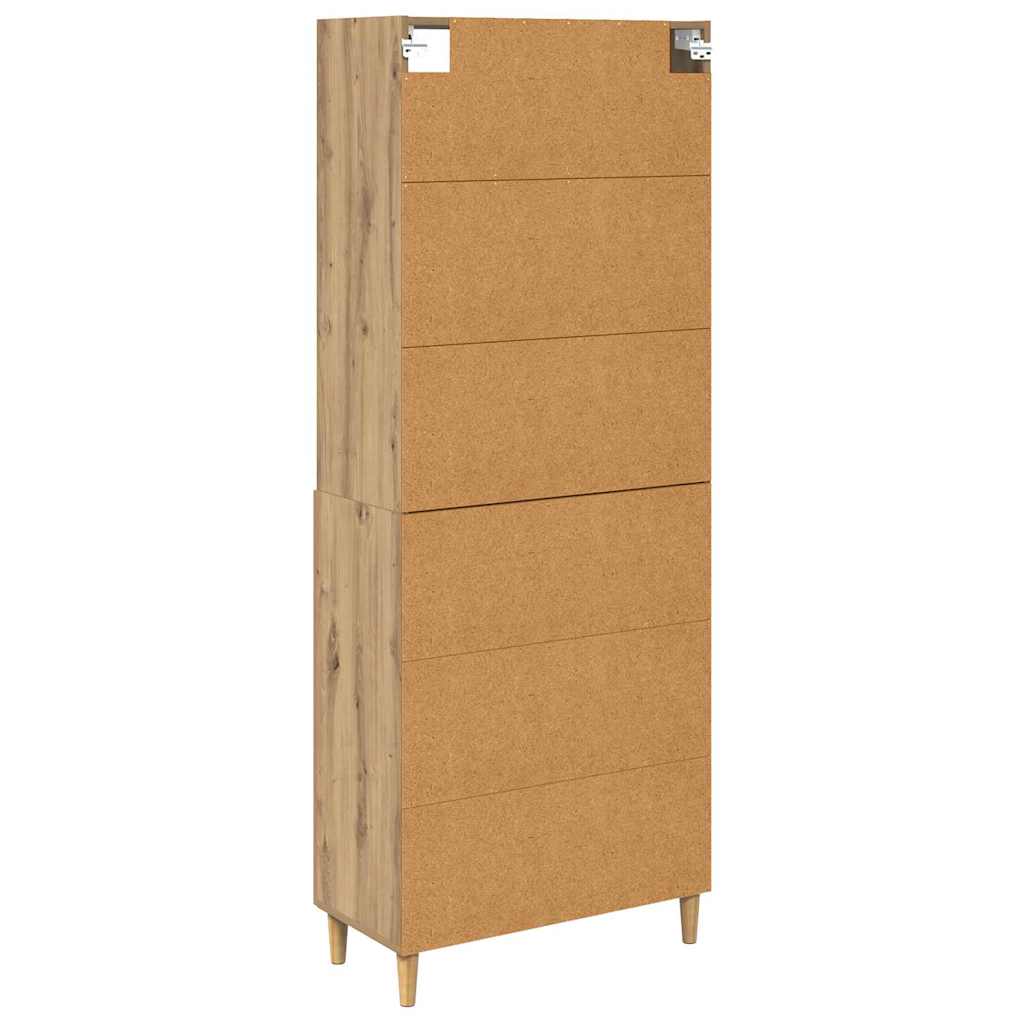 Høyskap Artisan Eik 69,5 x 32,5 x 180 cm Konstruert tre