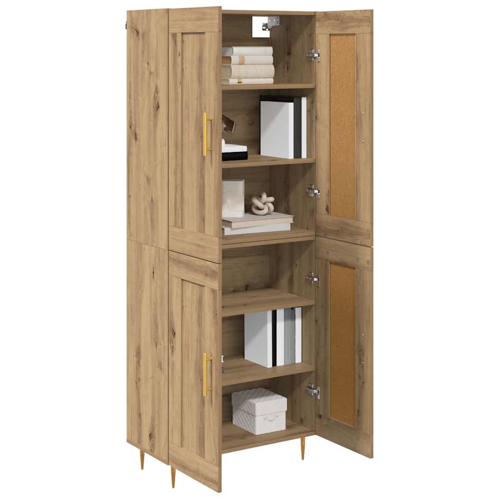 Høyskap Artisan Eik 69,5 x 34 x 180 cm Konstruert tre