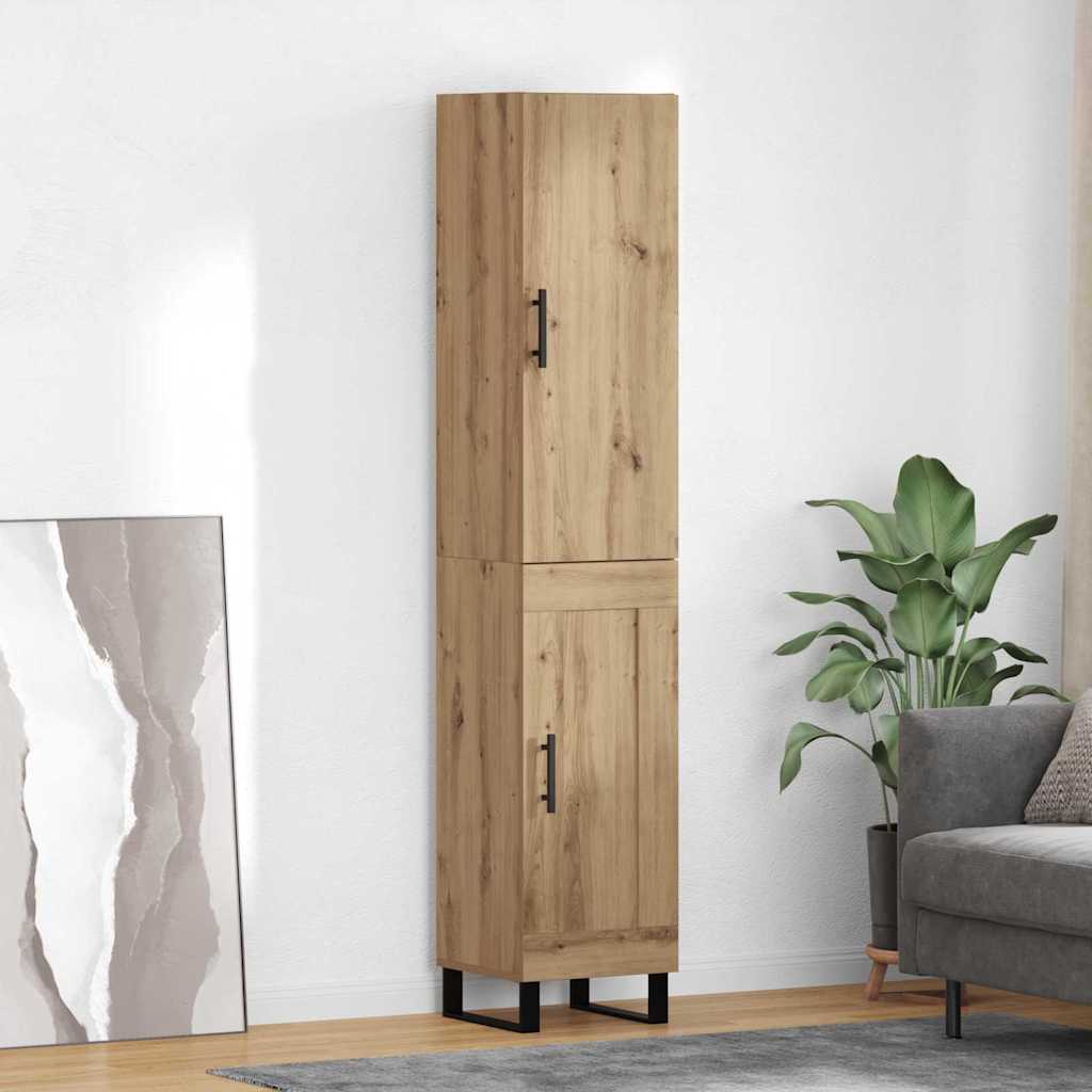 Høyskap Artisan Eik 34,5 x 34 x 180 cm Konstruert tre