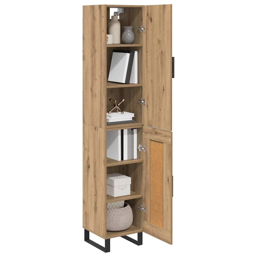 Høyskap Artisan Eik 34,5 x 34 x 180 cm Konstruert tre