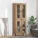 Høyskap Artisan Eik 69,5 x 34 x 180 cm Konstruert tre vidaXL