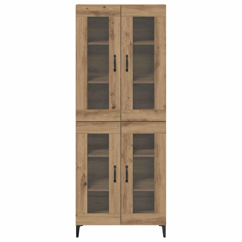 Høyskap Artisan Eik 69,5 x 34 x 180 cm Konstruert tre vidaXL