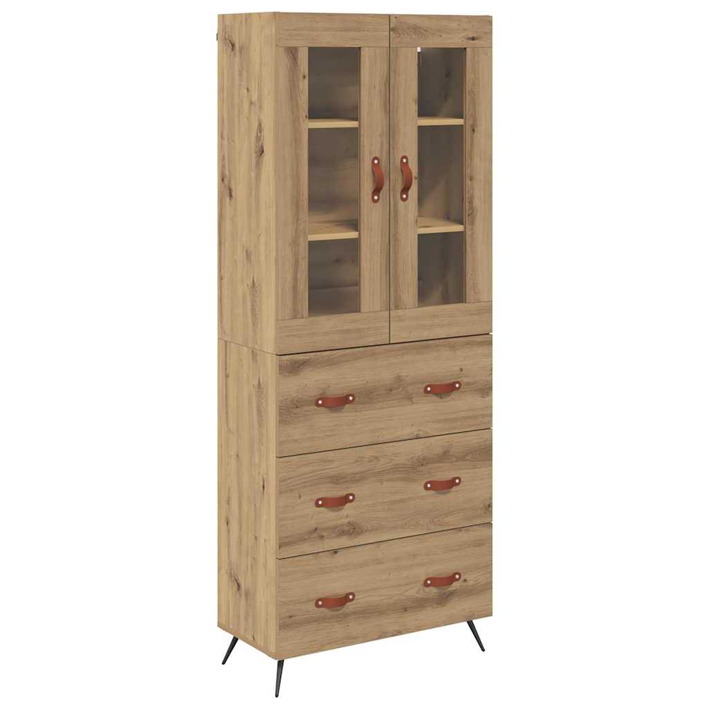 Høyskap med hylle 2 pcs Artisan Eik 69,5 x 34 x 180 cm