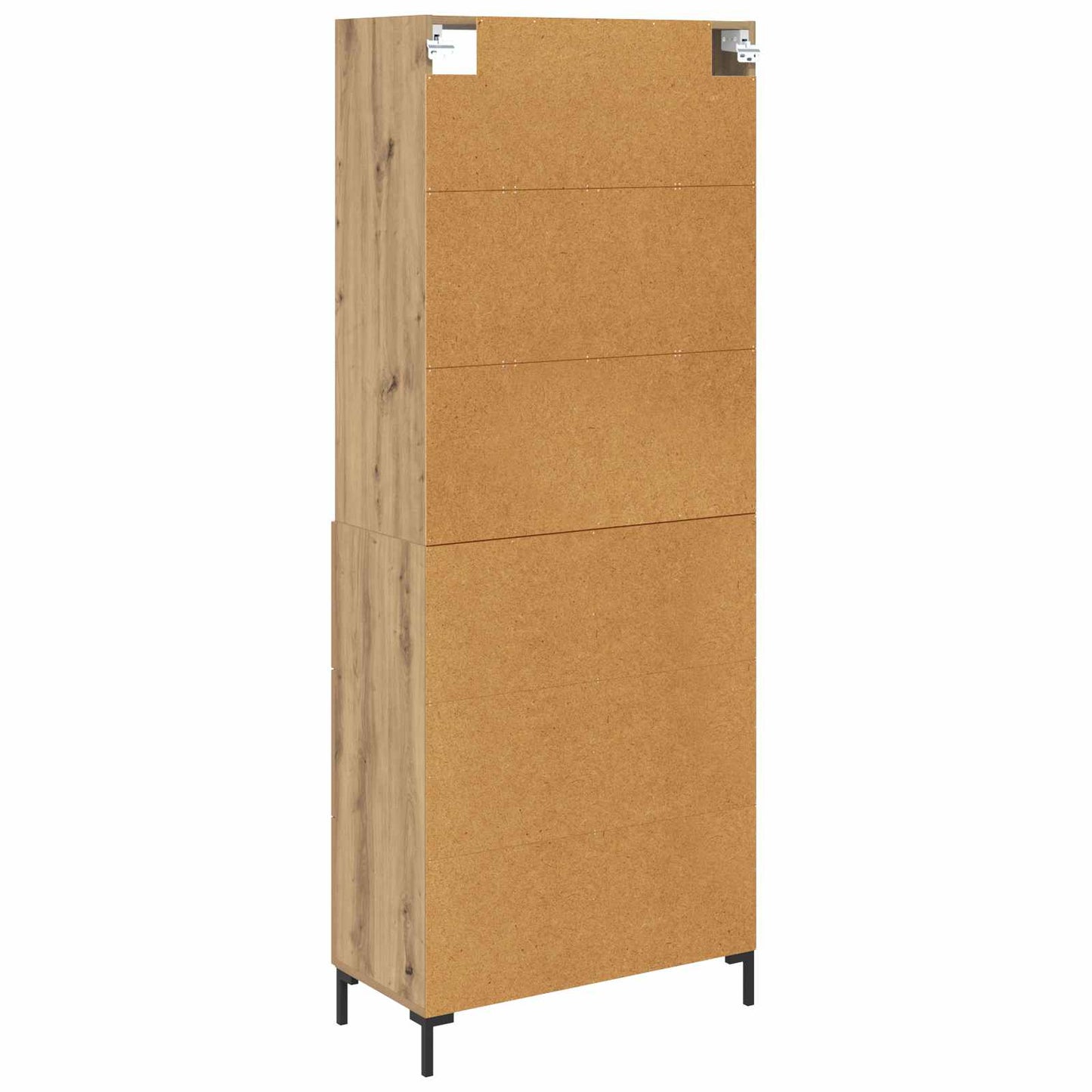 Høyskap med skuff Artisan Eik 69,5 x 34 x 180 cm Konstruert tre