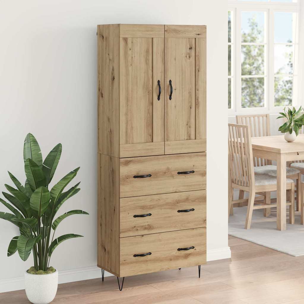 Høyskap Artisan Eik 69,5 x 34 x 180 cm Konstruert tre