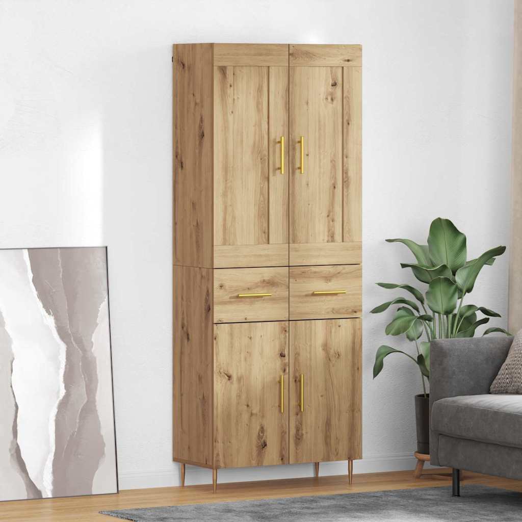 Høyskap Artisan Eik 69,5 x 34 x 180 cm Konstruert tre