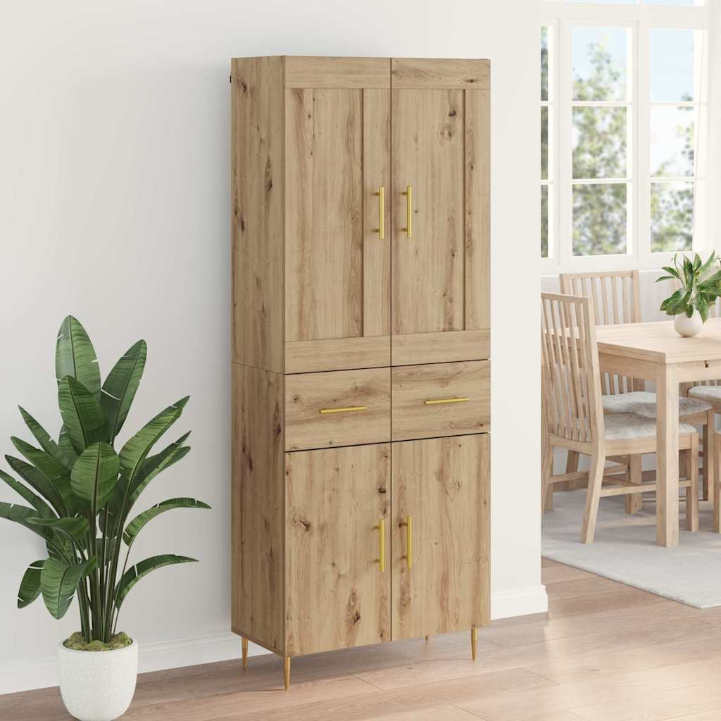 Høyskap Artisan Eik 69,5 x 34 x 180 cm Konstruert tre