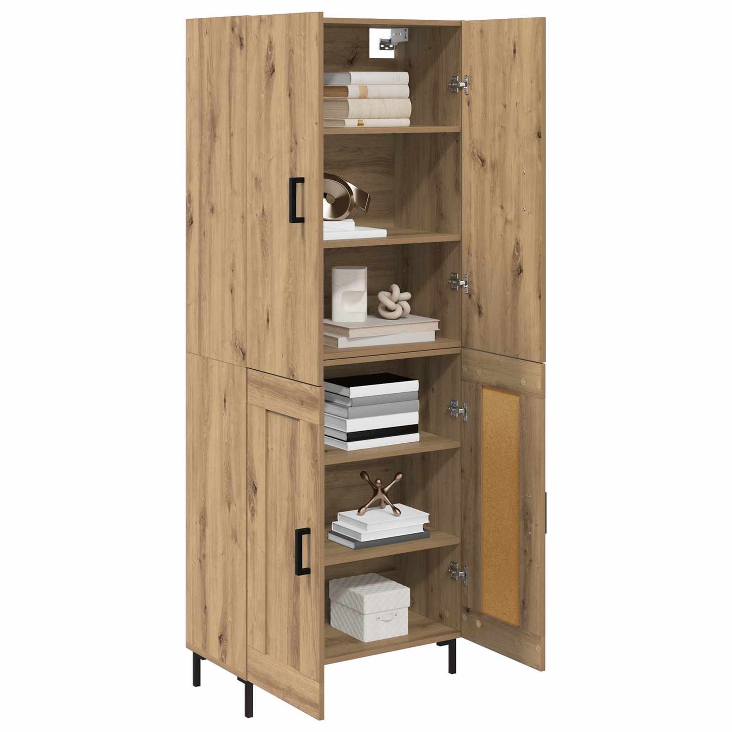 Høyskap Artisan Eik 69,5 x 34 x 180 cm Konstruert tre