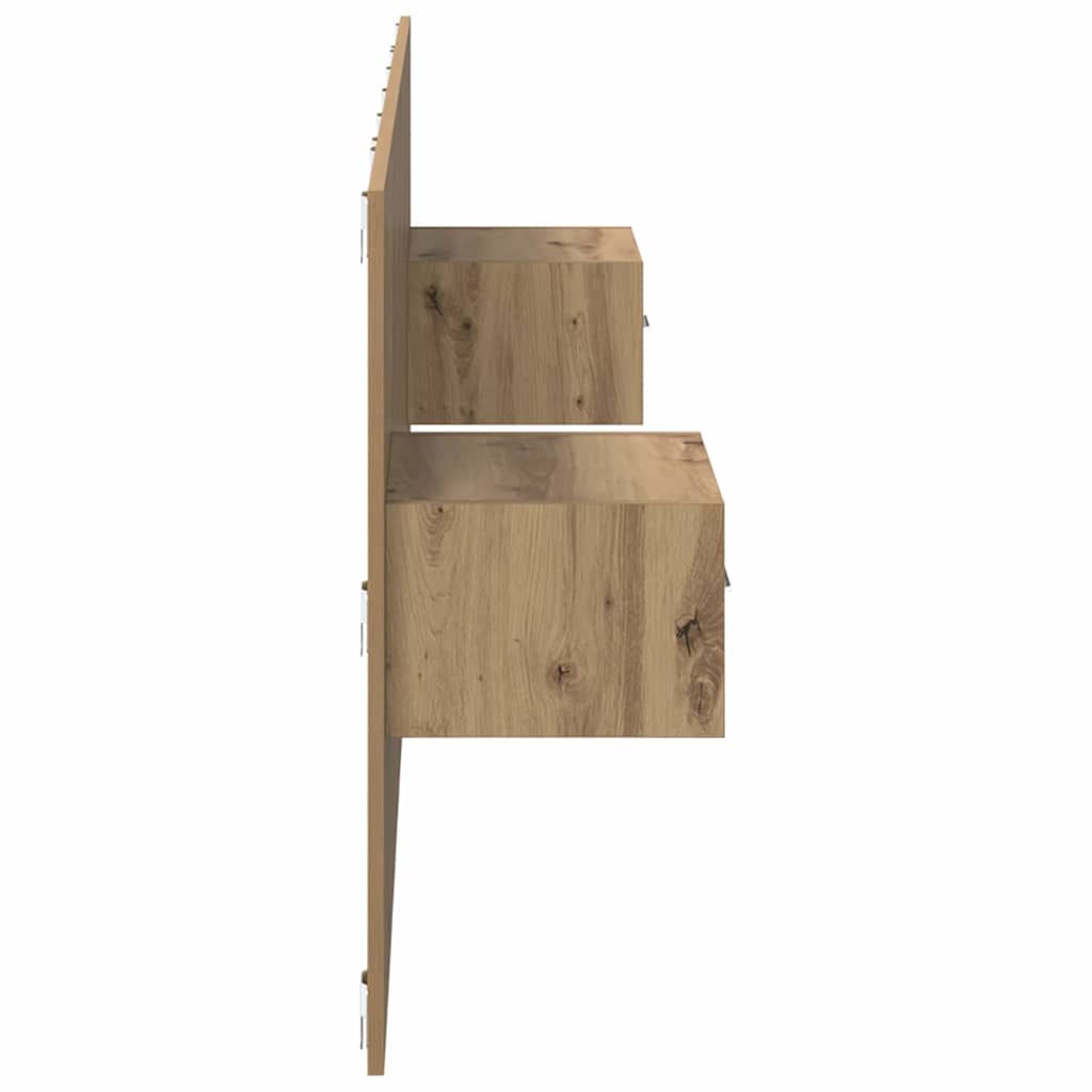 Hodegjerde Med Skap med skuff 3 pcs Artisan Eik Konstruert tre