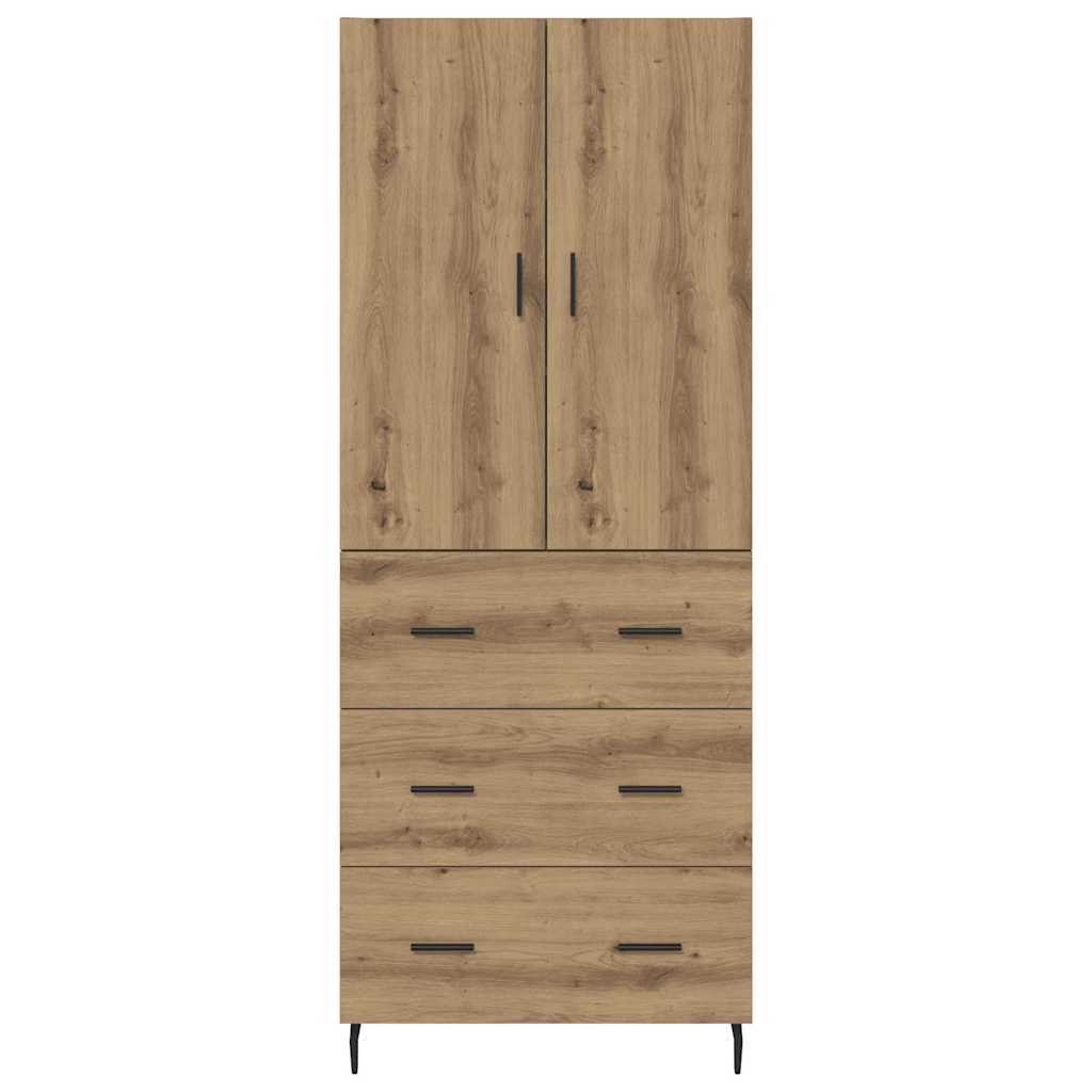 Høyskap 2 pcs Artisan Eik 69,5 x 34 x 180 cm Konstruert tre