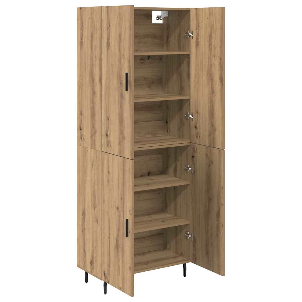 Høyskap 2 pcs Artisan Eik 69,5 x 34 x 180 cm Konstruert tre