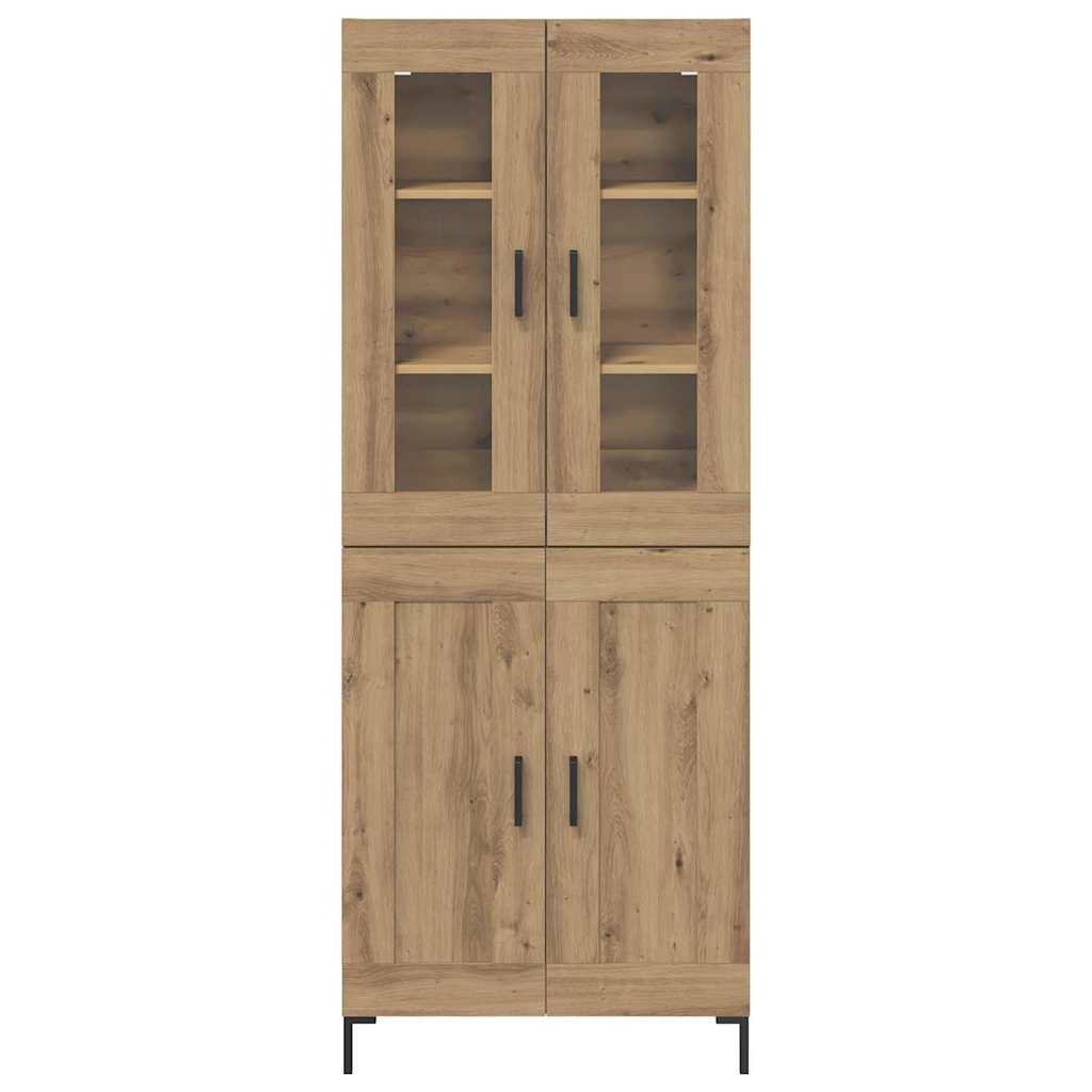 Høyskap 2 pcs Artisan Eik Konstruert tre