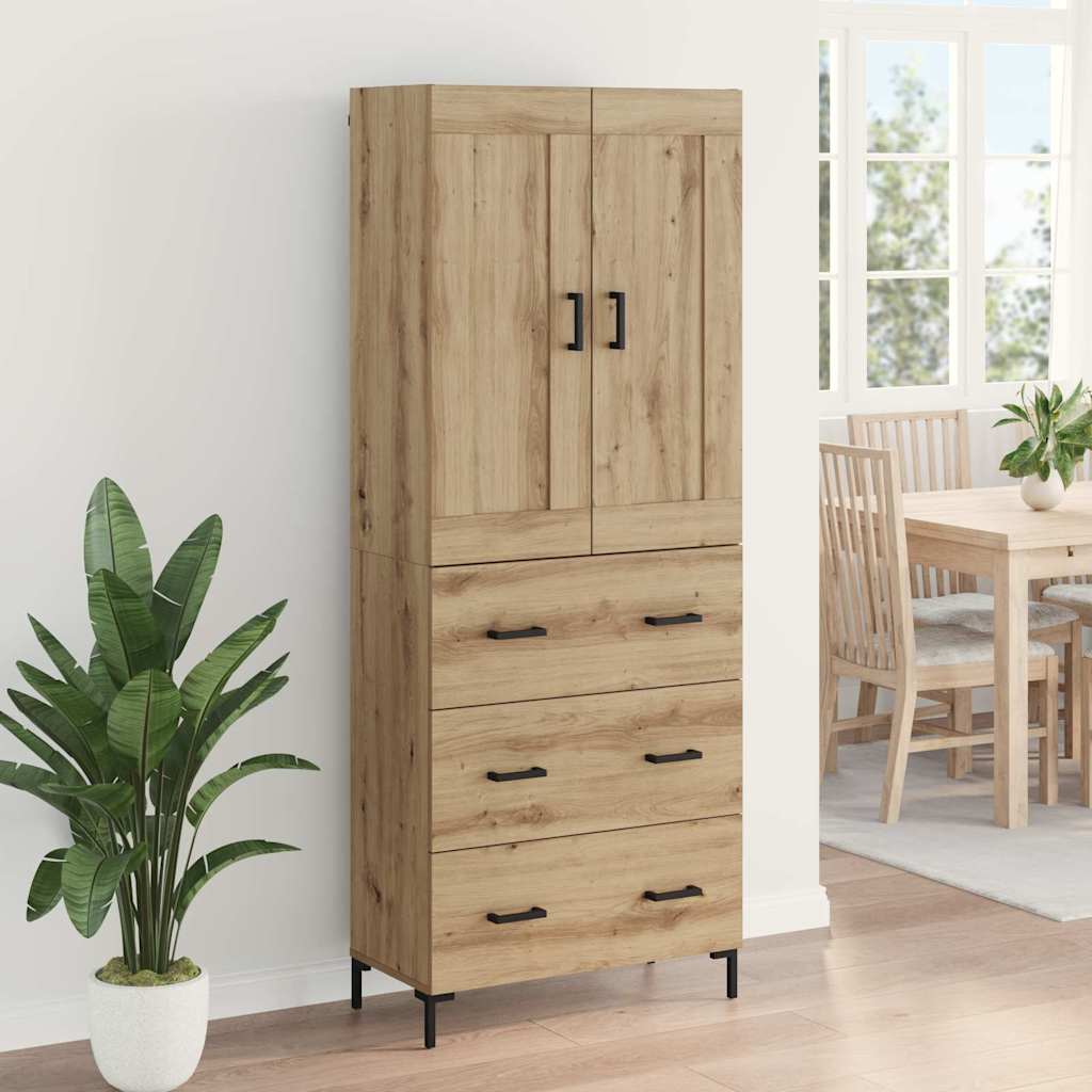 Høyskap 2 stk. Artisan Eik 69,5 x 34 x 180 cm Konstruert tre