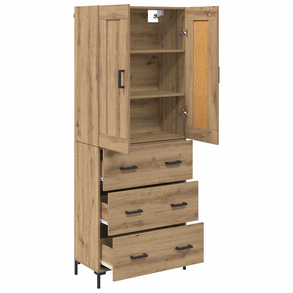 Høyskap 2 stk. Artisan Eik 69,5 x 34 x 180 cm Konstruert tre